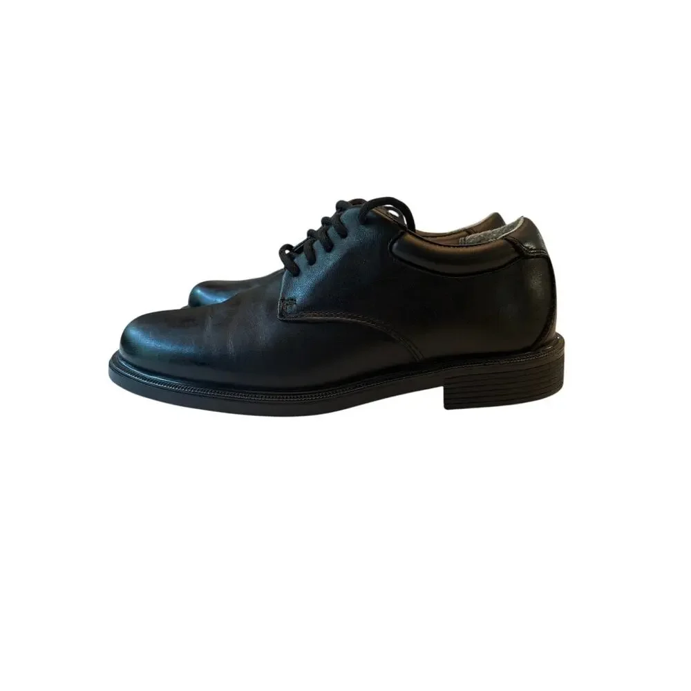 Rockport Works WorkUp Black Leather Slip Resistant Oxfords Shoes Mens Size 9M